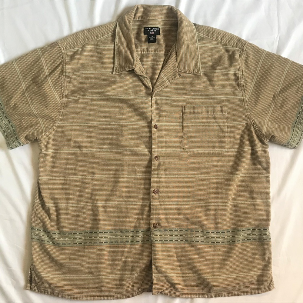 Vintage Mens 2XL Ralph Lauren Polo Jeans Co Shirt